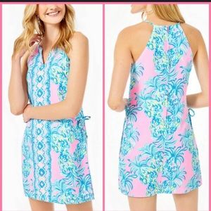 Lilly Pulitzer Romper Dress Pink Tropics  Tropical 15